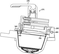 Device for preparing a liquid beverage from a cartridge