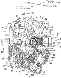 Door latch device