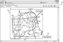 Dynamic balloon network coverage map