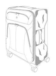 Side surface of luggage