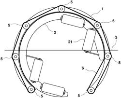 Device for inverting floating oyster cages