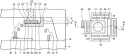 Semiconductor apparatus having flexible connecting members and method for manufacturing the same