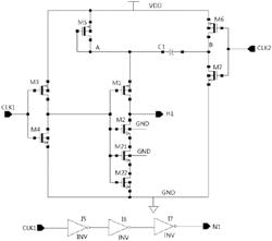 Clock voltage step-up circuit