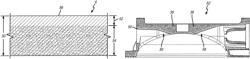 Filled resin layer separated pump housing