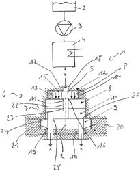 Beverage preparation device with disk valve and operating method