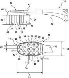 Head for an oral care implement, oral care implement and method for manufacturing such head