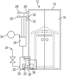 Clothes steamer for an aircraft cabin