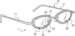 Eyeglasses equipment including a joint and method for manufacturing such an eyeglasses equipment