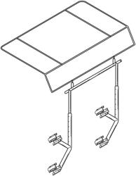 Shade frame for a boom lift