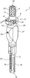 Instrument for guiding a rod into an implant receiving area