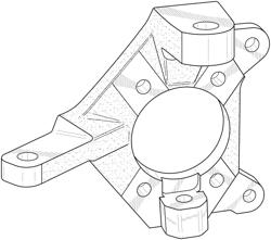 Universal wheel knuckle for vehicle