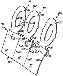 Separable composite articles in sheet or roll form