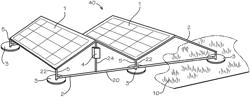 Solar energy system for use with tufted geosynthetics