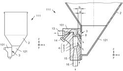 Pneumatic pump device and metering system and sanding system, comprising a jet pump for flowable material