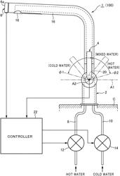 Electronic faucet device