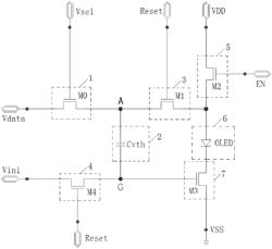 Pixel driving compensation circuit, display panel and driving method