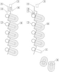 EVAPORATOR ASSEMBLY FOR A VERTICAL FLOW TYPE ICE MAKING MACHINE