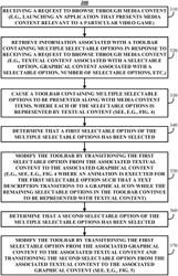 METHODS, SYSTEMS, AND MEDIA FOR NAVIGATING A USER INTERFACE WITH A TOOLBAR