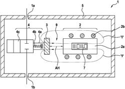 Determining armature stroke by measuring magnetic hysteresis curves