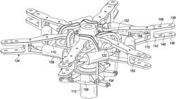 Rotor hub with blade-to-blade dampers attached to the pitch change axis