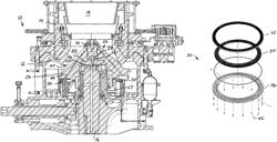 Anti-spin apparatus and method for cone crusher head