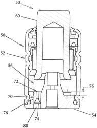 GAS SPRING WITH OVERTRAVEL PRESSURE RELIEF