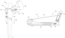 Arm supporting exoskeleton with a variable force generator