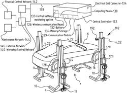 Lifting column with modular power system for lifting a vehicle and system and method therefor