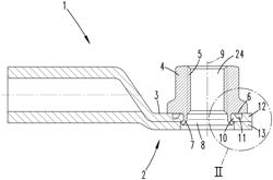 Method for producing a nut which is rotationally connected to a cable shoe, and nut which is rotationally connected to a cable shoe