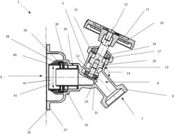 Faucet with integrated push-to-connect fitting