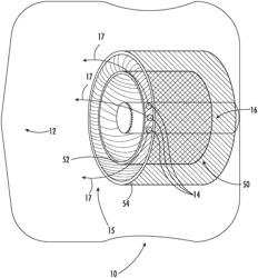 Vehicle safety devices and heat shields for use around inflators of automotive airbag systems and related methods