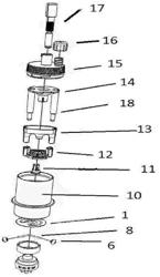 PERESTALTIC PUMP AND DEVICE FOR ISOLATING CELLS FROM BIOLOGICAL TISSUE