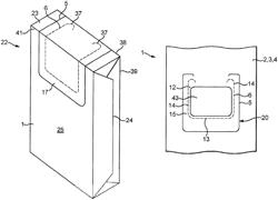 Pack of tobacco industry products with permanent adhesive and cut