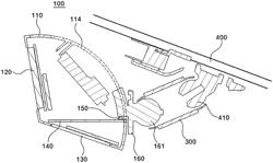 Rotatable rear-view mirror with display