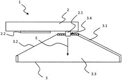 Apparatus with a sensor assembly and a stray light baffle