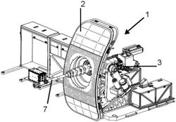 ASSEMBLY COMPRISING AN AIRCRAFT DOOR AND AN AUXILIARY EQUIPMENT