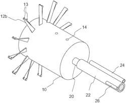 Process and apparatus for treating the inner surface of a pipe