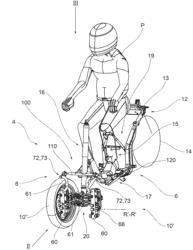 Rolling motor vehicle