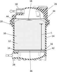 Media purification devices having integral flow controllers