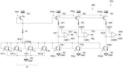 Integrated physically unclonable function device with a set of transistors exhibiting a random distribution of threshold voltages