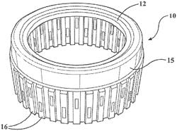 Splined power transmission components made using heat-assisted calibration process and method of forming such splined power transmission components