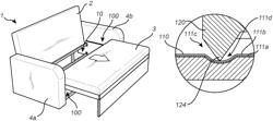 Sofa bed, and a sofa bed sliding system for such sofa bed