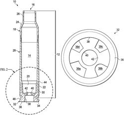 Polymer cartridge having a primer insert with a primer pocket groove