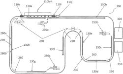 Supply of a trolley chain with electricity