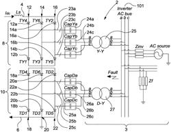 High power grid system with thyristor controls