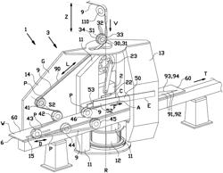 Device and method for cutting a continuous strip into tire components