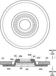 Assembly for use in a liquid droplet apparatus