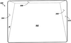 Systems, methods and apparatus for illuminating edge portions of a face of an electronic device display lens