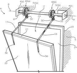 Ratcheted pipe and strap operating drive system for door mechanisms