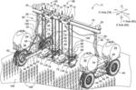 Agricultural vehicle with adjustable row unit